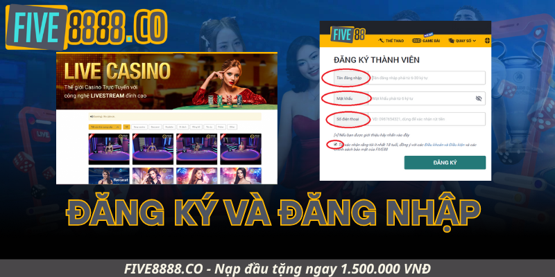 Hướng dẫn đăng ký và đăng nhập tài khoản tại Five88